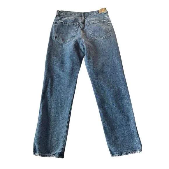 American Eagle Super High Rise Straight Women's Sz 6 Denim Jeans - Picture 2 of 12